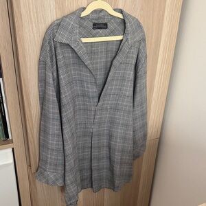 Zara Gray Contemporary Shirt